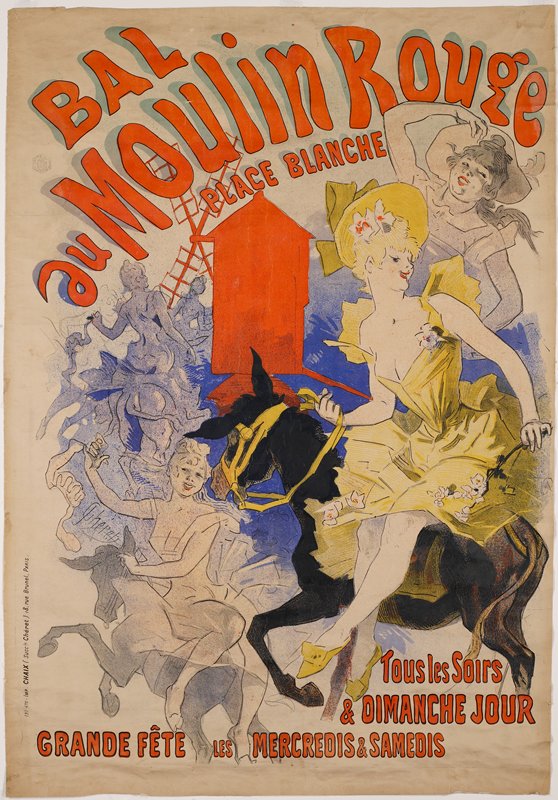 Bal au Moulin Rouge, Jules Chéret, 1892