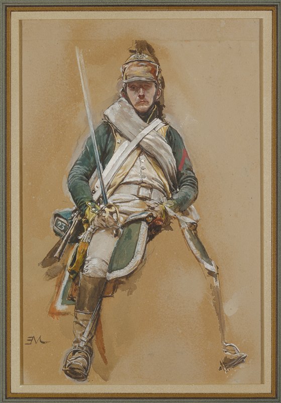Study of a Dragoon, Ernest Meissonier, c. 1874–83