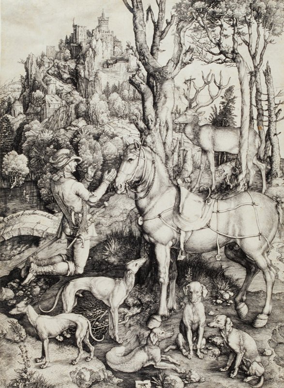 Saint Eustace, Albrecht Dürer, c. 1501