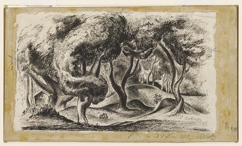 Landscape with Trees, Bob Brown, c. 1930–40