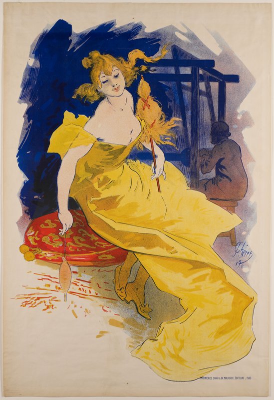 La Fileuse, Jules Chéret, 1900