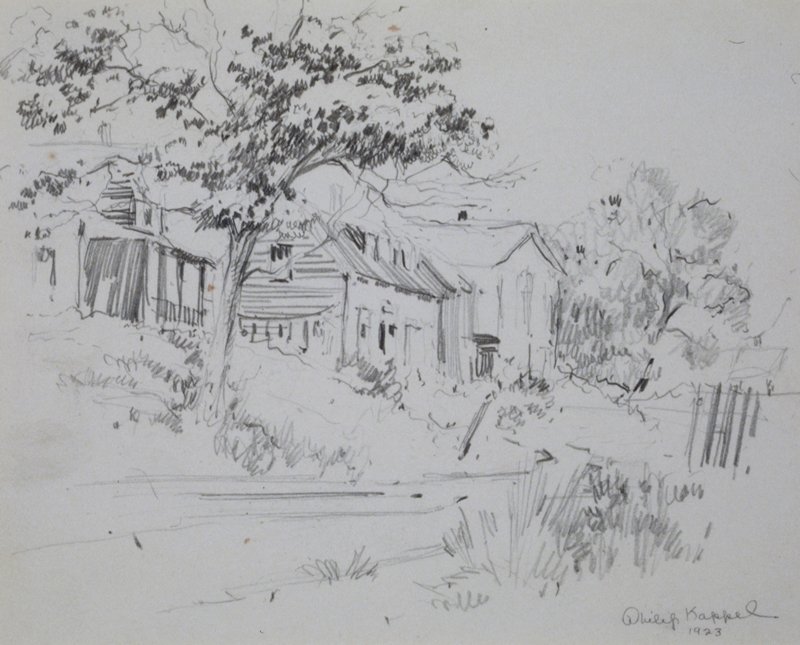 House With A Tree, Philip Kappel, 1923