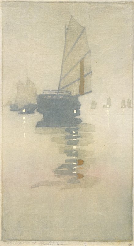 Junks on the Inland Sea, Bertha Lum, 1908