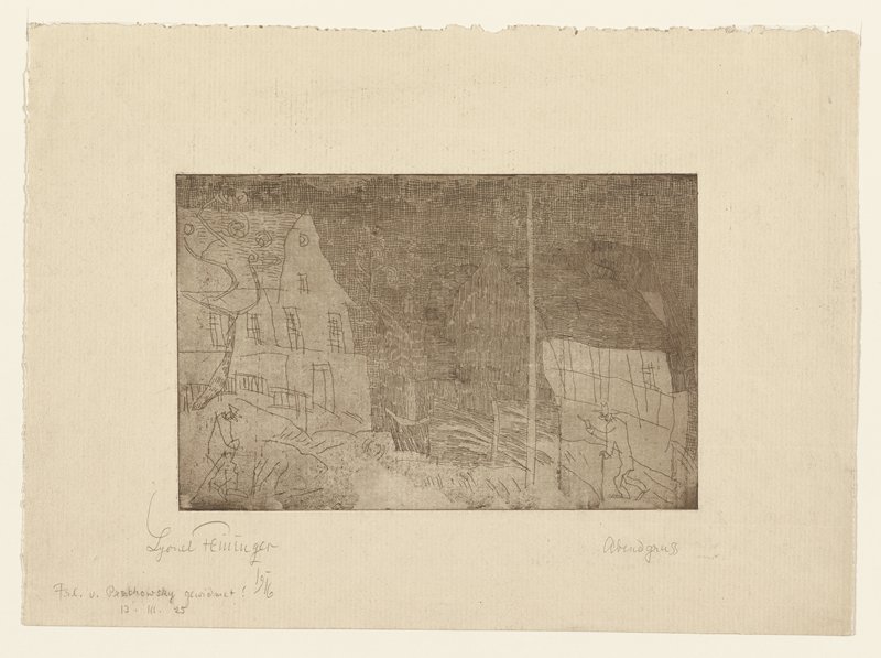 Evening Greetings, Lyonel Feininger, 1916