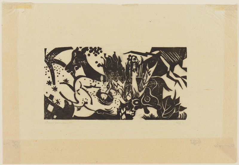 Two Goats, Heinrich Campendonk, 1916–17