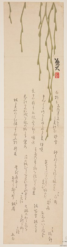 (Drooping willow), Satō Gyodai, 1810s–1830s