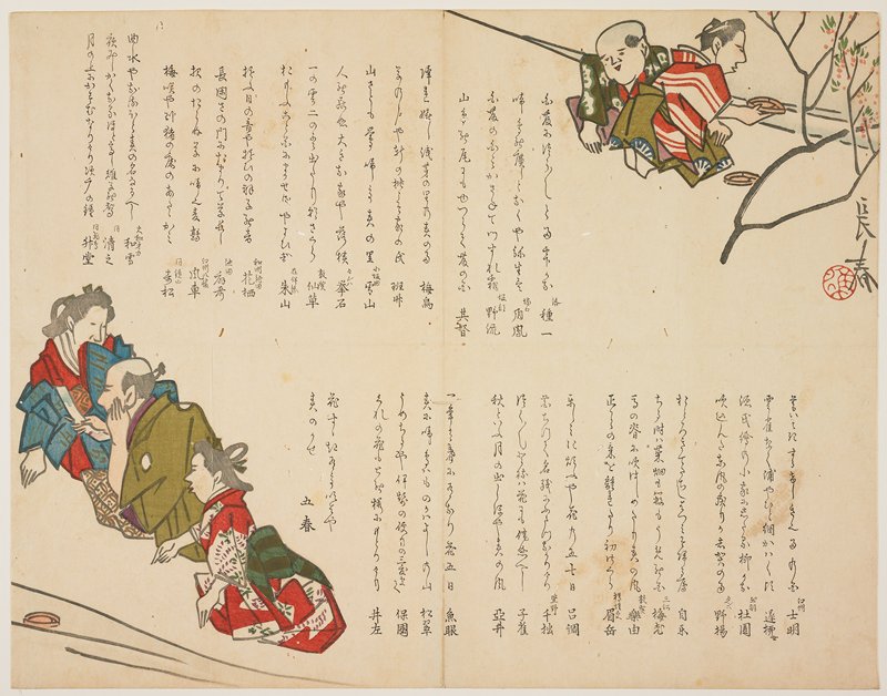 Kyokusui Poetry Party, Nakamura Nagaharu, 1810s