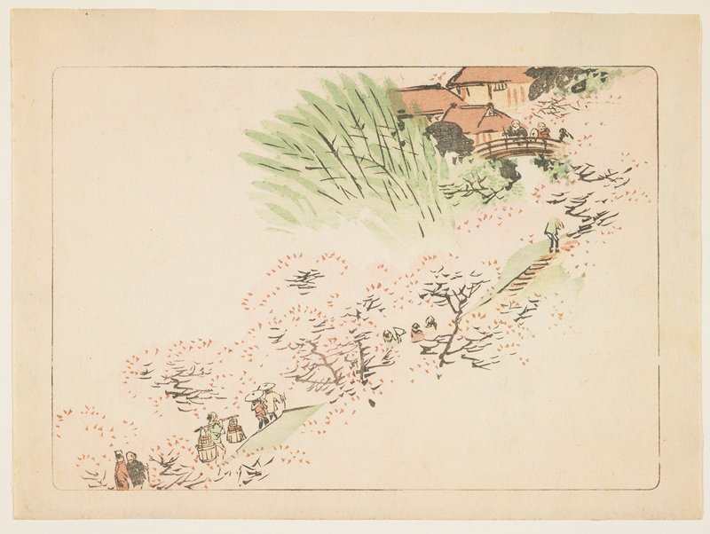 Mountain Cherry Blossoms, Shibata Zeshin, c. 1877
