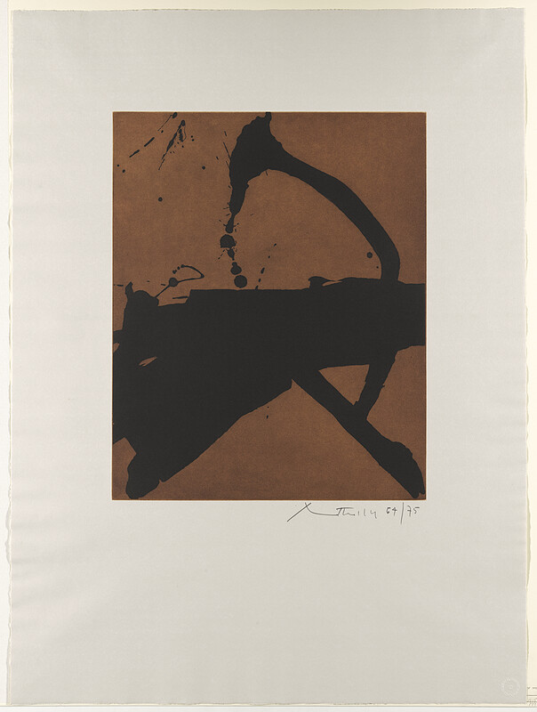 Gesture II (State I), Robert Motherwell, 1977