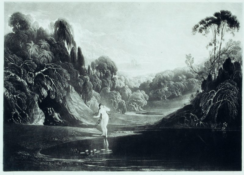 Eve at the Fountain, John Martin, 1824–26