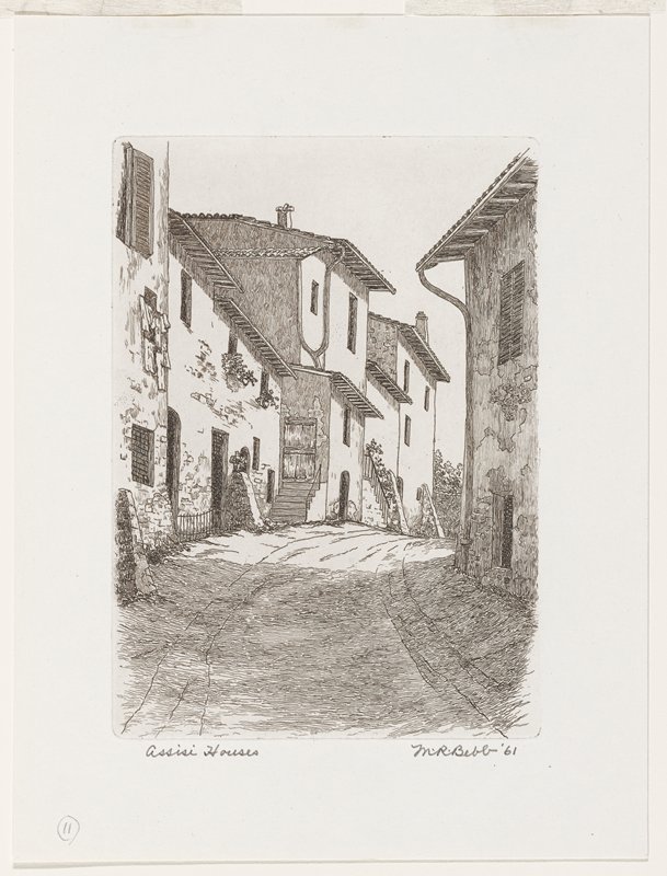 Assisi Houses, Maurice R. Bebb, 1961