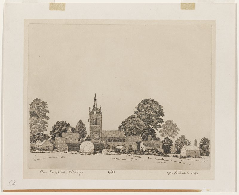 An English Village, 1957, Maurice R. Bebb, 1957