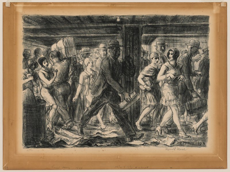 Penn. Station, Reginald Marsh, 1929