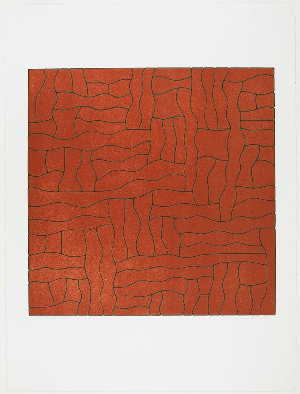 Red Cube, George Morrison, 1983