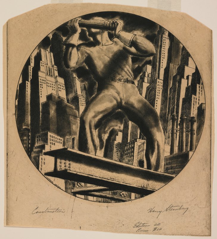 Construction (The Riveter), Harry Sternberg, 1932