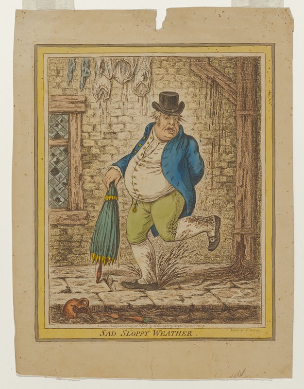 Sad Sloppy Weather, James Gillray, 1808