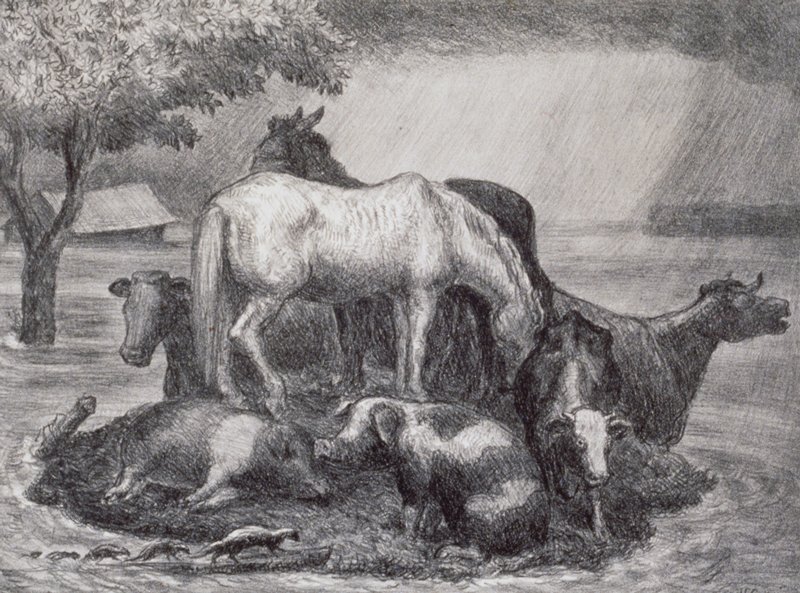 Sanctuary, John Steuart Curry, 1944