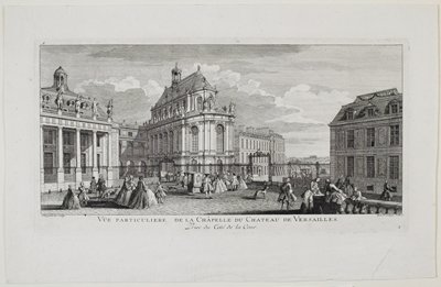 Dokumentasi “View of the Chateau of Versailles Showing the Chapel”; Etching and engraving. Minneapolis Institute of Art.
