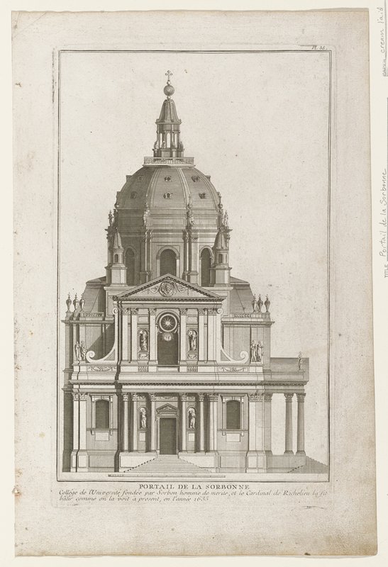 Portail de la Sorbonne, 17th–18th century