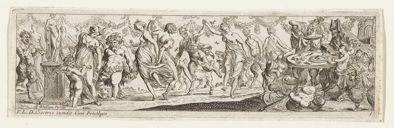 Bacchanale, Pierre Brebiette, 17th century