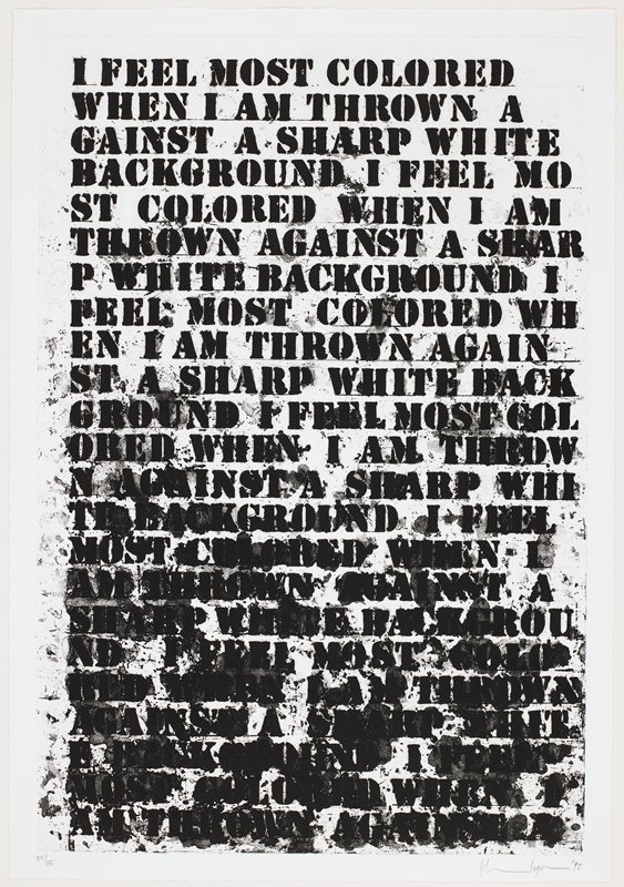 Untitled: Four Etchings [A], Glenn Ligon, 1992