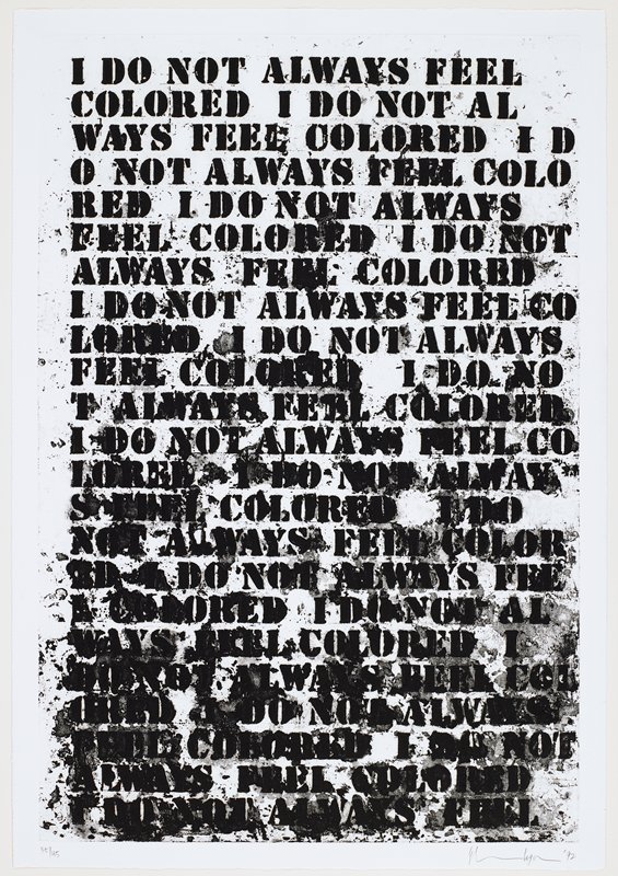 Untitled: Four Etchings [B], Glenn Ligon, 1992