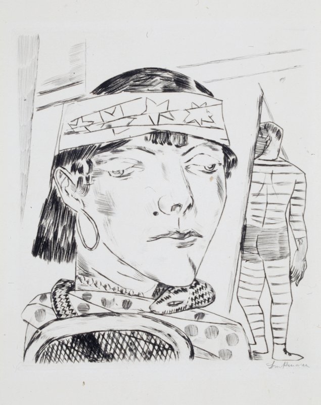 Snake Charmer, Max Beckmann, 1921