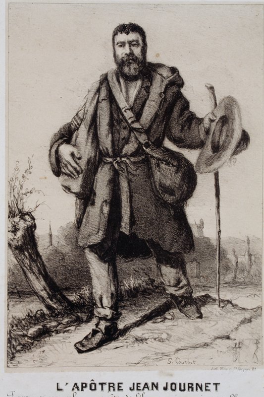 L'apôtre Jean Journet partant pour la conquête de l'harmonie universelle by Gustave Courbet