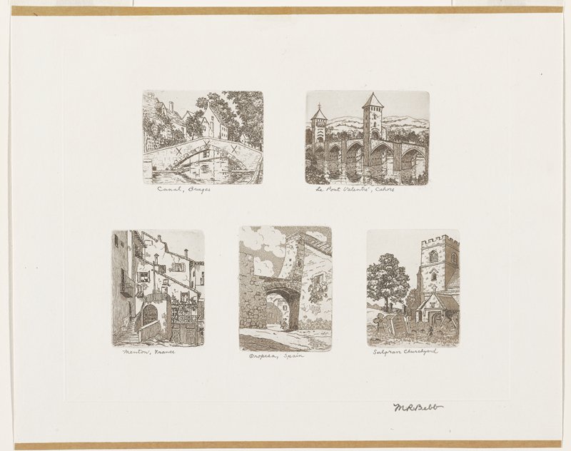 Five European Views, Maurice R. Bebb, 20th century