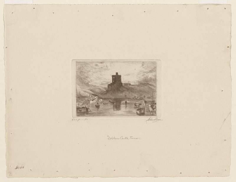 Dedham Castle, after Turner, John Sloan, 1888