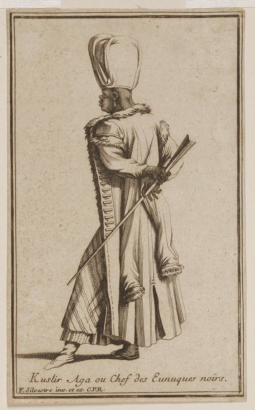 Kuslir Aga ou Chef des Eunuques noirs, François Silvestre, c. 1650