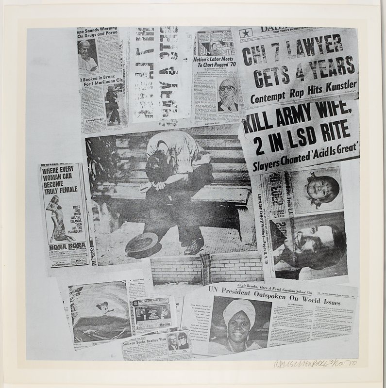 Features from Currents 58, Robert Rauschenberg, 1970