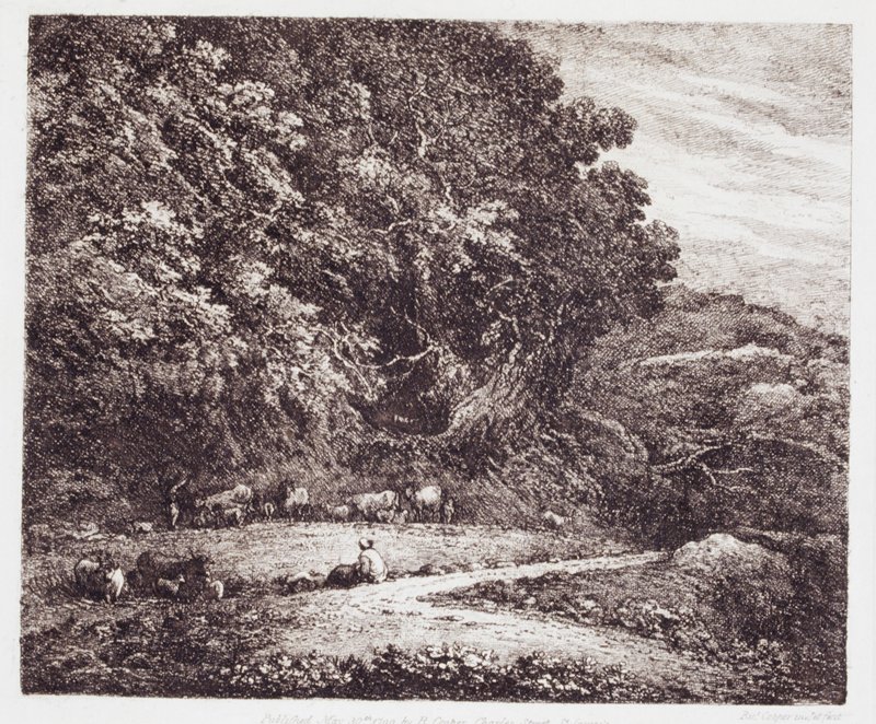 Landscape with Cows, Richard Cooper II, 1799