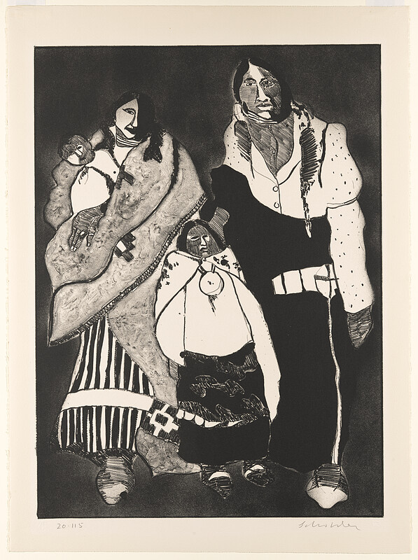 American Family, Fritz Scholder, 1974