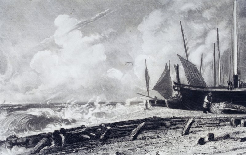 A Sea Beach, John Constable, 1830–55