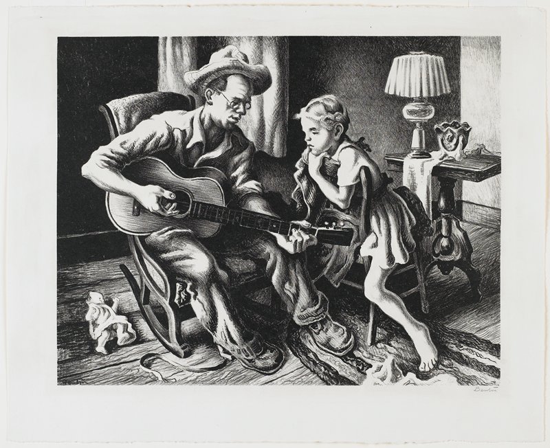 The Music Lesson, Thomas Hart Benton, 1943