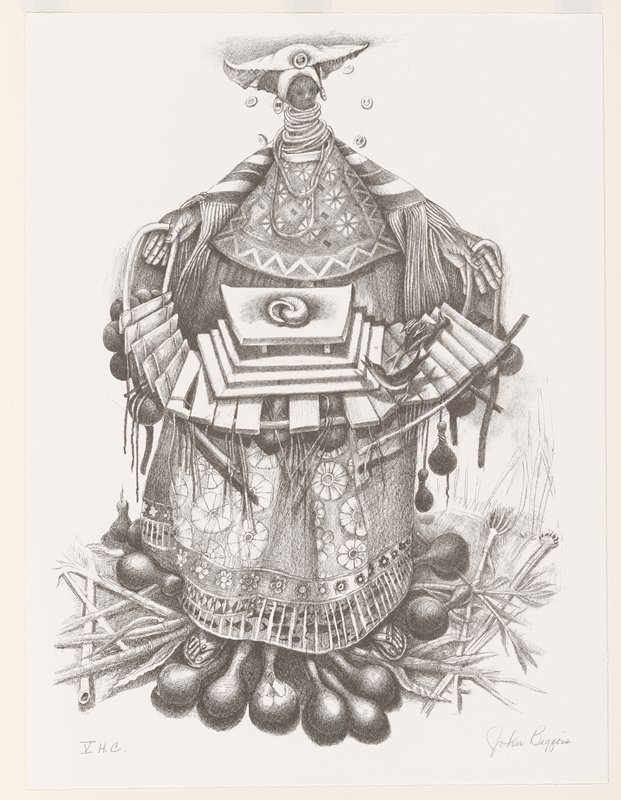 Untitled (Female Figure), John Biggers, 1994