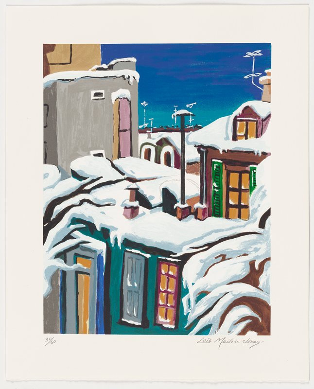 Untitled (City in Winter), Lois Mailou Jones, 1996