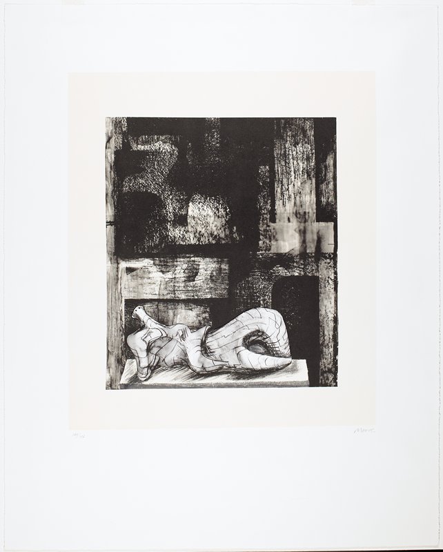 Reclining Figure, Architectural Background II, Henry Moore, 1977–78