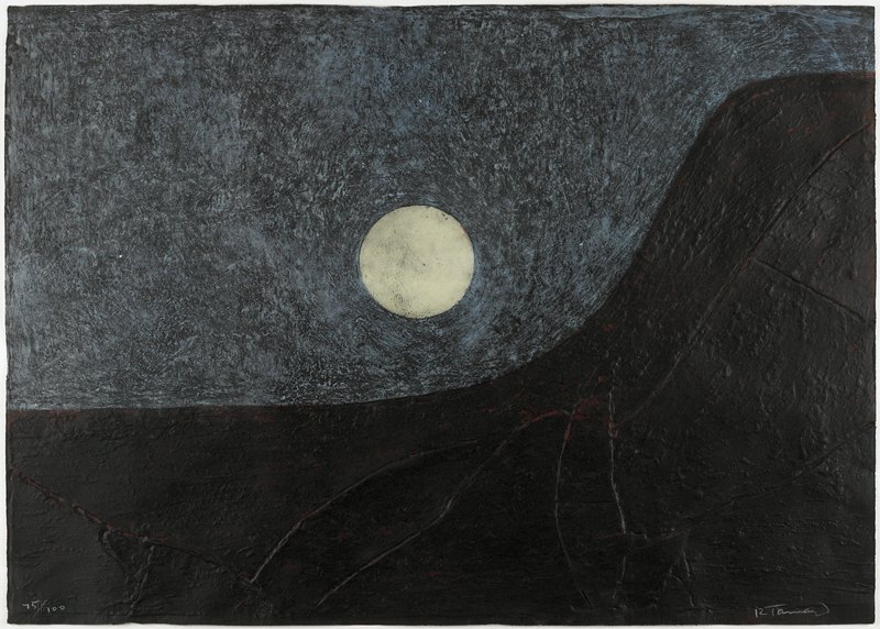 Paisaje con luna, Rufino Tamayo, 1977