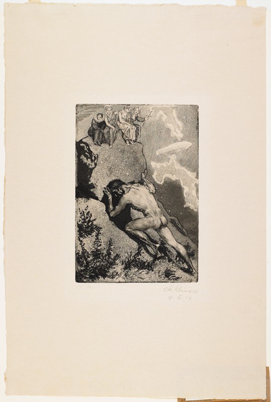 Sisyphus, Max Klinger, 1914