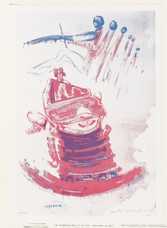 Lifeboat, André Thomkins, 1979