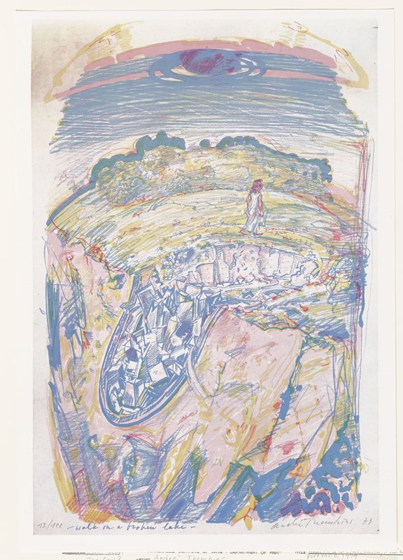 Walk on a Broken Lake, André Thomkins, 1979