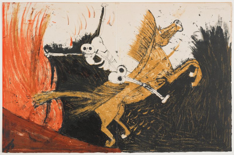 Death on a Pale Horse, from The Apocalypse of Saint John (El Apocalipsis de San Juan), Rufino Tamayo, 1959