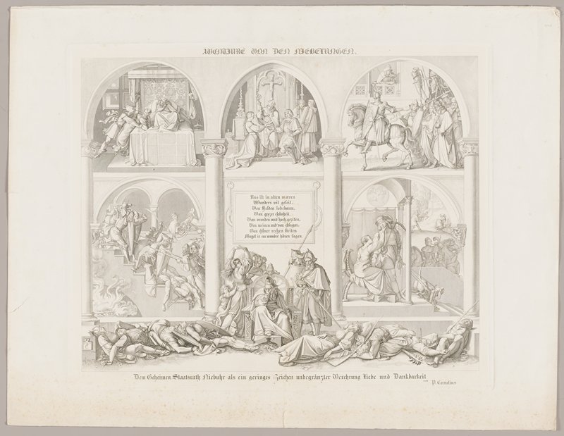 Abenteure von den Niebelungen, After Peter von Cornelius, 1817