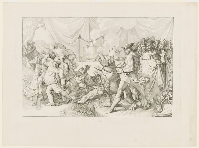 Abenteure von den Niebelungen, After Peter von Cornelius, 1817