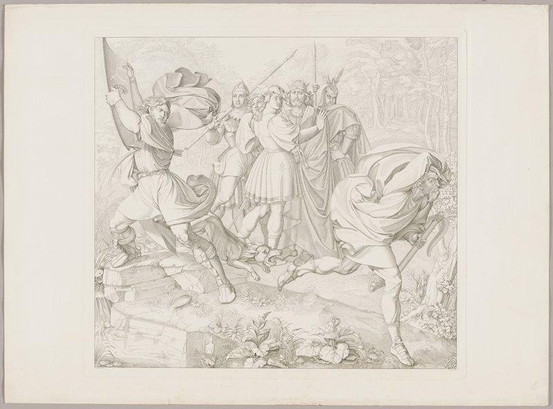 Abenteure von den Niebelungen, After Peter von Cornelius, 1817