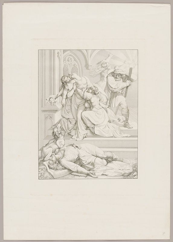 Abenteure von den Niebelungen, After Peter von Cornelius, 1817