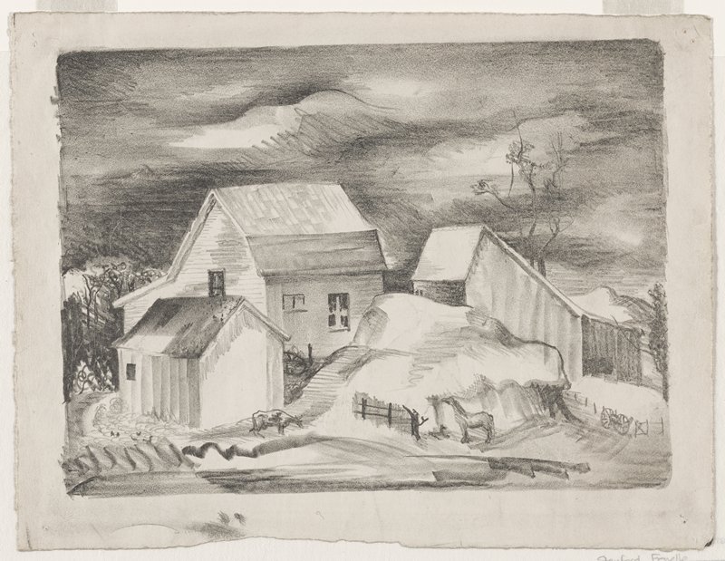 Untitled (Farm Scene), Stanford Fenelle, 1940