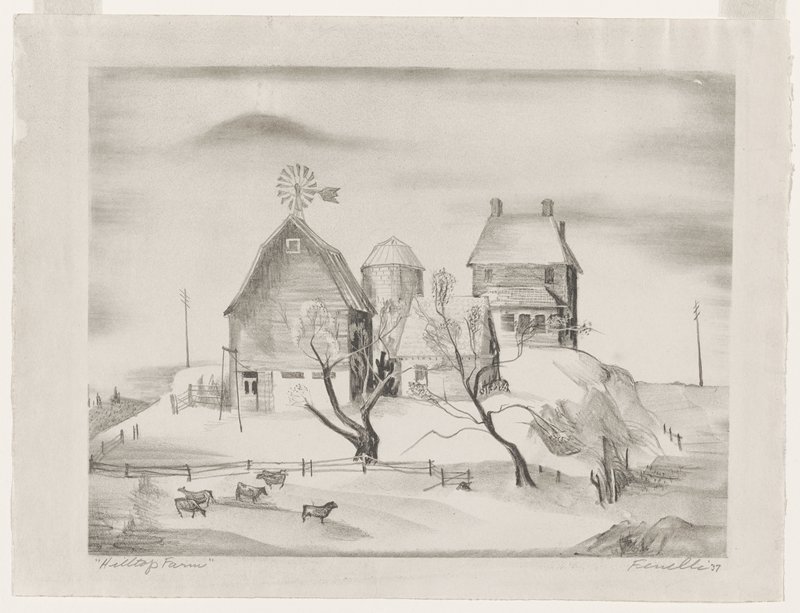 Hilltop Farm, Stanford Fenelle, 1937